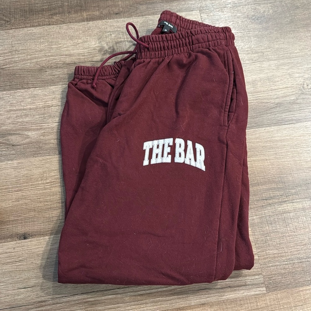 The bar sweatpants (selling matching sweatshirt too)